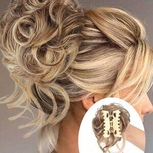8 Inch Messy Bun Hair Piece For Updos Claw Clip